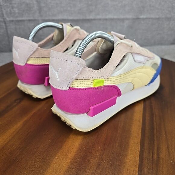 Puma Future Rider Double‎ White Pink Lady' Casual Sneakers 382281-01 Women 9.5 - Picture 11 of 16
